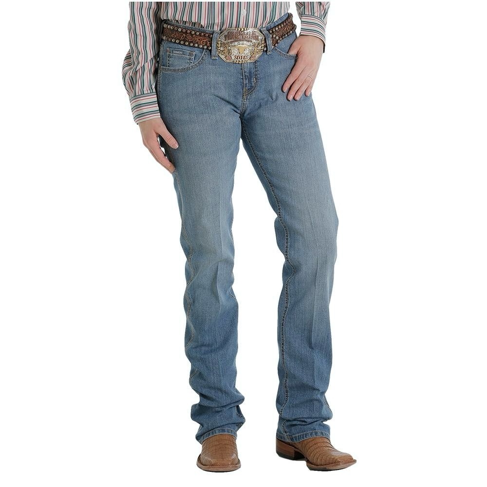 NWT Cinch Women’s Shannon Slim Straight Jeans Medium Stonewash Size 27/3R